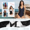 Vevarble Womens One Piece Swimsuits Tummy Control Ruched Cross-Strap Swimwear