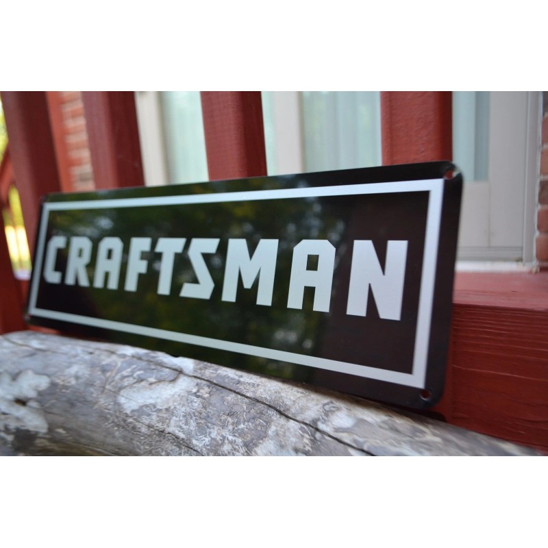 CRAFTSMAN TOOL SIGN Mechanic Sears Workbench Shop Advertising Logo Garage