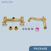 Airuida Wall Mounted 8 Inch Center Kitchen Sink Faucet Commercial