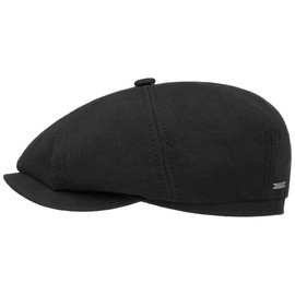 Stetson Hatteras Superior Cotton Flat Cap Men Black 7 3/4