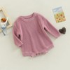 Partclots Newborn Baby Romper Sweater Embroidery Knit Pullover Warm Sweatshirt
