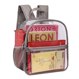 Clear Mini Backpack Stadium Approved, Water proof Transparent Backpack for Work & Sport Event