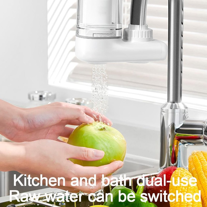 CLSSLVVBN Vertical Faucet Mount Water Filtration System Tap Water Treatment