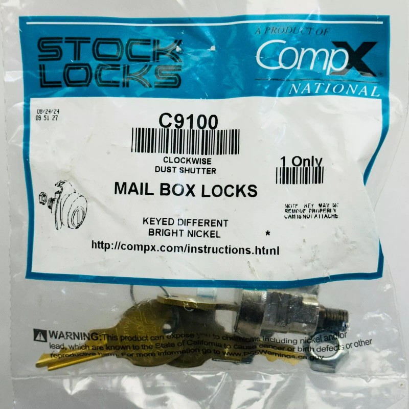 CompX/ National Lock COMPX NATIONAL C9100 MAIL BOX LOCK WITH