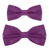 DonDon Father-son bow tie set in partner look, already tied