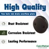 CalcMetal Dual Hole Bathtub Drain Overflow Plate with Two Matching