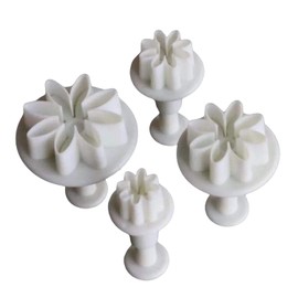 4 Pcs/Set Mini Plum Plunger Biscuit Cookies Cutter Mold