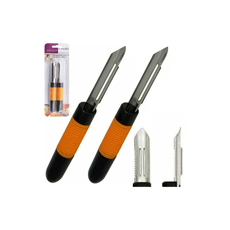 2 Pcs Lancashire Peeler Stainless Steel Vegetable Fruit Speed Potato