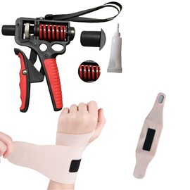 1 Piece, 11 lbs - 360 lbs, Forearm Strengthener, Adjustable Grip TrainerGrip Strengthener. Comes with a small cord for easy carrying, wrist guards for wrist protection, and lubricant for product maintenance.