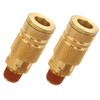 MTQY 2PCS 1/4 Inch Hose Fittings NPT Male Quick Coupler