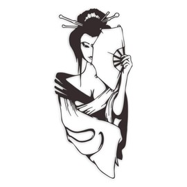 Rajukit Japanese Wall Art - Exquisite Decor Accentuates Traditional Geisha, Vintage Japanese Wall Decor - Asian Wall Art For Living room and bedroom