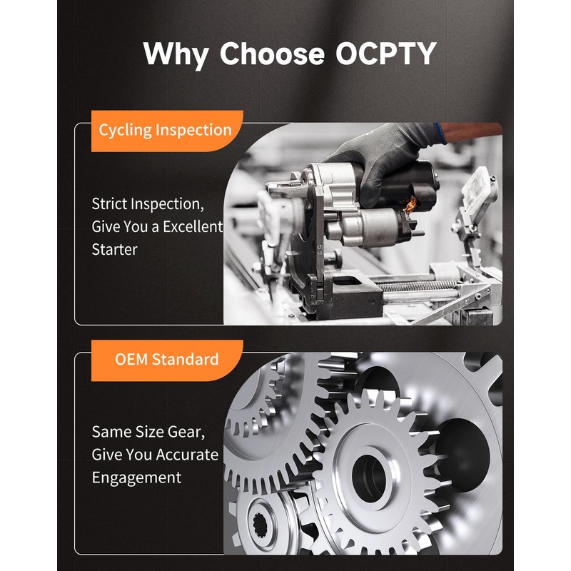 OCPTY Starter Fit For Jeep For Liberty 3.7L 2010 2011