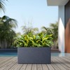 Kante 23.6" L Rectangular Concrete Planter, Large Outdoor Indoor Garden