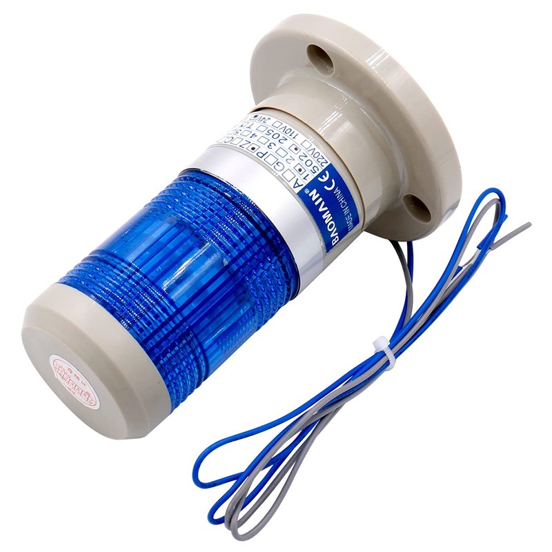 Baomain Warning Continuous Light 24V DC Industrial Blue LED Signal