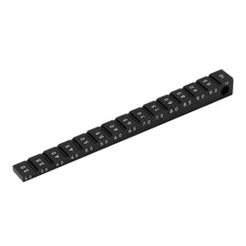 Aluminum Alloy Ride Height Gauge Adjustable 3‑10mm for 1/10 RC Drift Car Chassis, Portable, Measurement (Black)