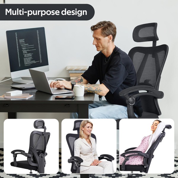 Unbranded Ergonomic Office Chair High Back Computer Chair with Adjustable