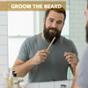 Geiserailie 3 Pieces Moustache Comb and Brush Beard Edge Brushes
