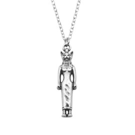 SanLan Ancient Egyptian god Bastet's protective amulet necklace, Metal, not known