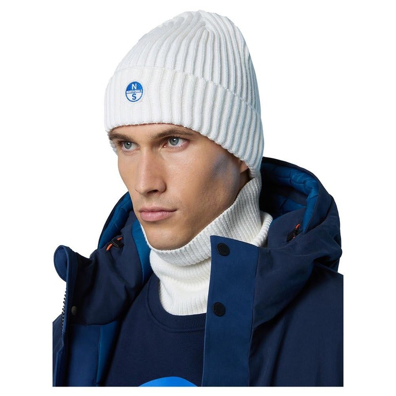 North Sails Logo Beanie One Size, White