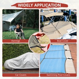 TIXIPEM Tarp Clips Heavy Duty Lock Grip [15PCS] - Tarp Clamps Use for Camping Tarps & Awnings & Car Covers & Swimming Pool Covers & Boat Cover - [Light Coffee Color-3.3IN] Car Cover Clamp