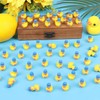 CCINEE 100pcs Patriotic Mini Resin Ducks Bulks, 4th of July