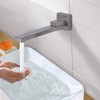 DEOLER Brushed Nickel Tub Spout, 180° Rotation Bathroom Folding Spout