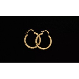 NYCFASHIONJEWELS Elysee Diamond Cut Hoops