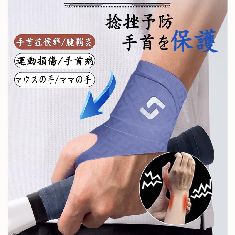 Wrist Supporter, Ultra Thin, 0.04 inches (0.99 mm), Lightweight and