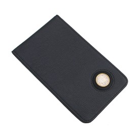 US 1937 Indian Head Buffalo Nickel Removable Magnetic Golf Ball Marker Durable PU Black Leather Scorecard Holder