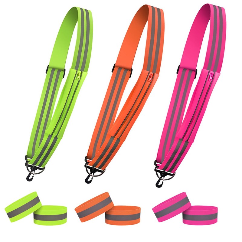 Augsion Reflective Taski Band, For Walking, Exercise, Running, Includes Pouch,