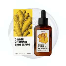 delphyr Ginger Vitamin C Shot Serum | Daily serum with Ginger Extract & Vitamin C | Targets dark spots and dullness | Korean vegan skincare for all skin types