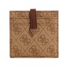 GUESS Laurel Tab Card Case, Latte Logo