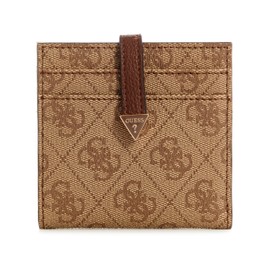 GUESS Laurel Tab Card Case, Latte Logo