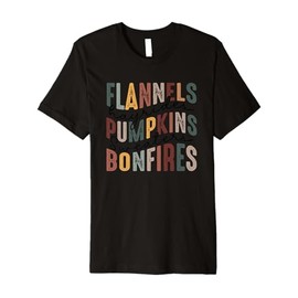 Flannels Pumpkins Bonfires Hayride Sweaters Premium T-Shirt