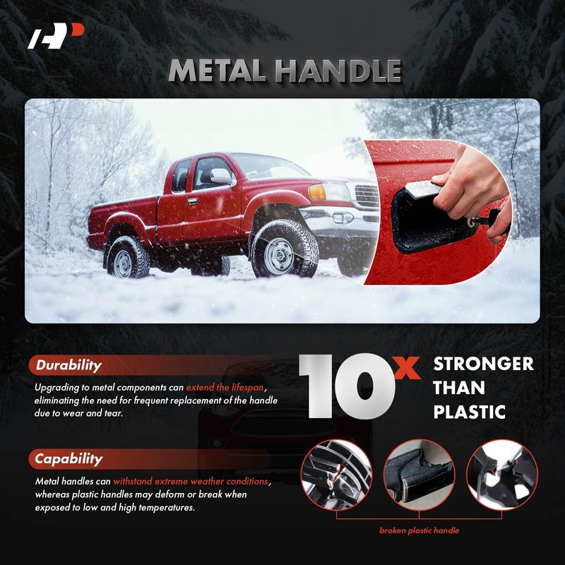 A-Premium Upgraded Metal Exterior Door Handle Compatible with Ford F-150