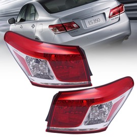 Halogen Tail Light Assembly, Rear Taillamp, For 2010-2012 Lexus ES350, 8155133470, LX2805104 (Driver+Passenger Side Taillight)