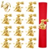 12 PCS Napkin Rings Set, Easter Bunny Dinner Napkin Buckle