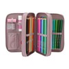 Depesche TOPModel Viva Violet 13292 Filled 3-Compartment Pencil Case in