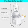 TWDRTDD Plug in Night Light, Adjustable E12 Base Socket Night