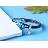 SUE'S SECRET Blue Heart Crystal Leather Bangle Bracelet Unique Gift
