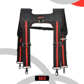 Eyehoce tool belt suspenders for men,Construction Bag Suspenders for Carpenter Tool Belt, Electrician Tool Belt,Utility Belt, Blacj, Adjustable