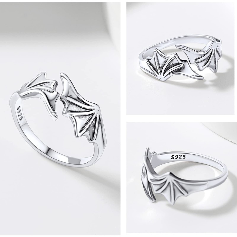 Silvora Feather Ring for Women, One Size Fits Most, Men's