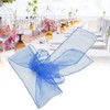 10Pcs Organza Banquet Chair Sash Exquisite Chair Bows Sashes for