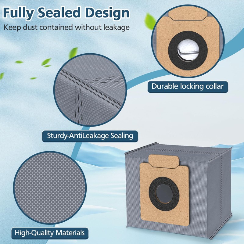 12 Pack X10 Dust Bag, Fit for Eufy X10 Pro