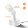 TuyuBEE Zoomable LED Spot Lights Indoor Uplighting with Remote &