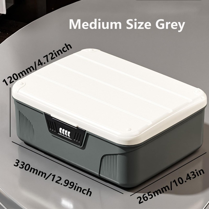 Lockable Storage Containers Plastic Lock Box Storage Container Versatile Organizer