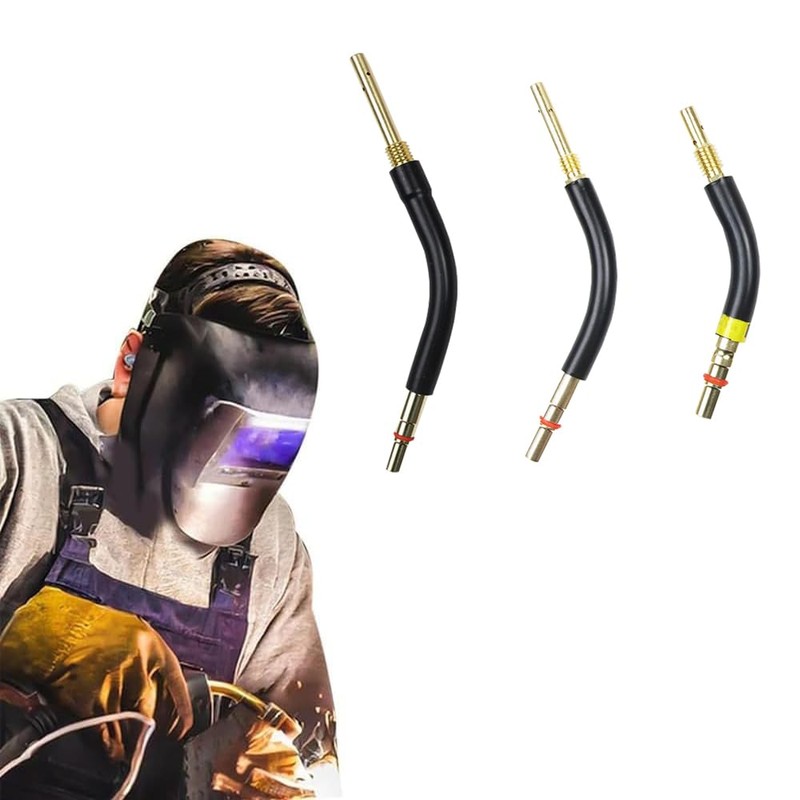 2 PCS Welding Gun Bending Pipe, Brass Welding Gun Curved
