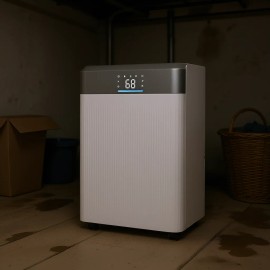 Smart Dehumidifier 9.9 Pints 5L Tank Low Noise Electronic Control For Home Basement 800 1499 Sq Ft CoverageDefault: Default