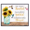 So Very Thankful Incredibly Grateful Unbelievably Blessed Wall Art -