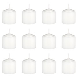 White Unscented 8 Hours Votive Candles Pack of 12
